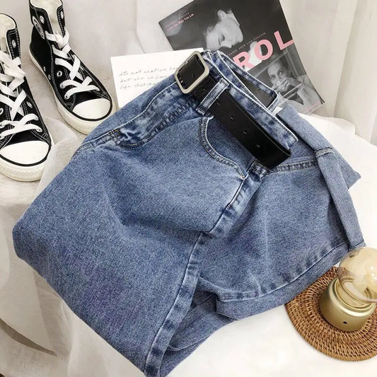 Jeans amples et polyvalents Ă jambes larges