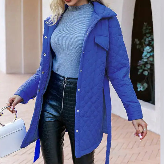 Veste en coton rembourré - Style à simple boutonnage