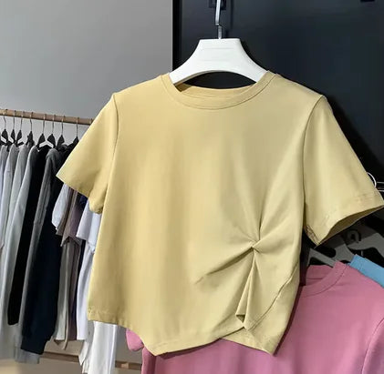 T-shirt à manches courtes irrégulière